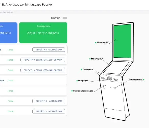 экран проекта АИС для медучереждений